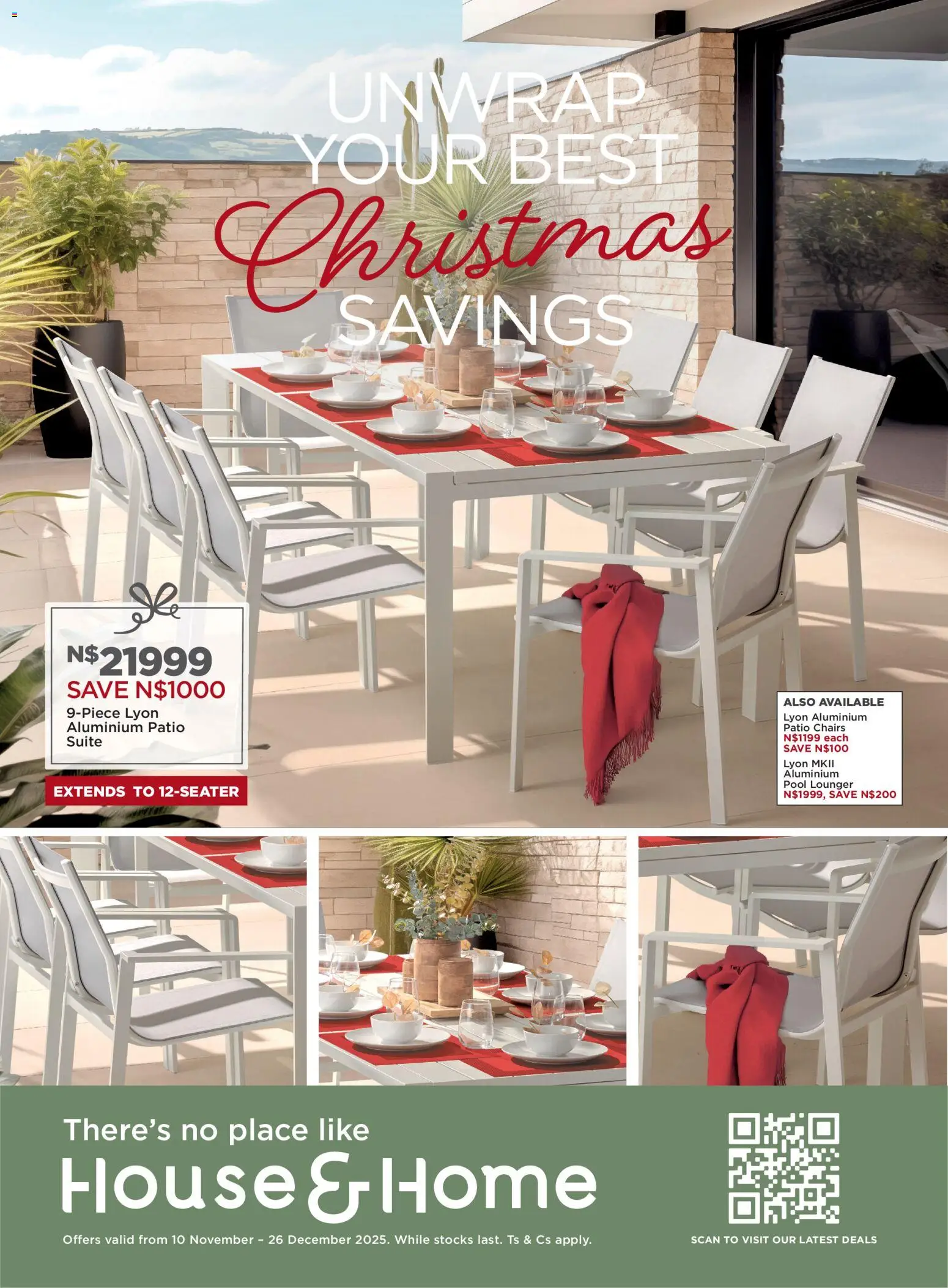 House and Home  Namibia Christmas Catalogue - page 1- valid from 10/11/2025