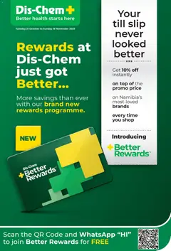 Preview Dis-Chem - Namibia October Better Rewards valid from 21/10/2025