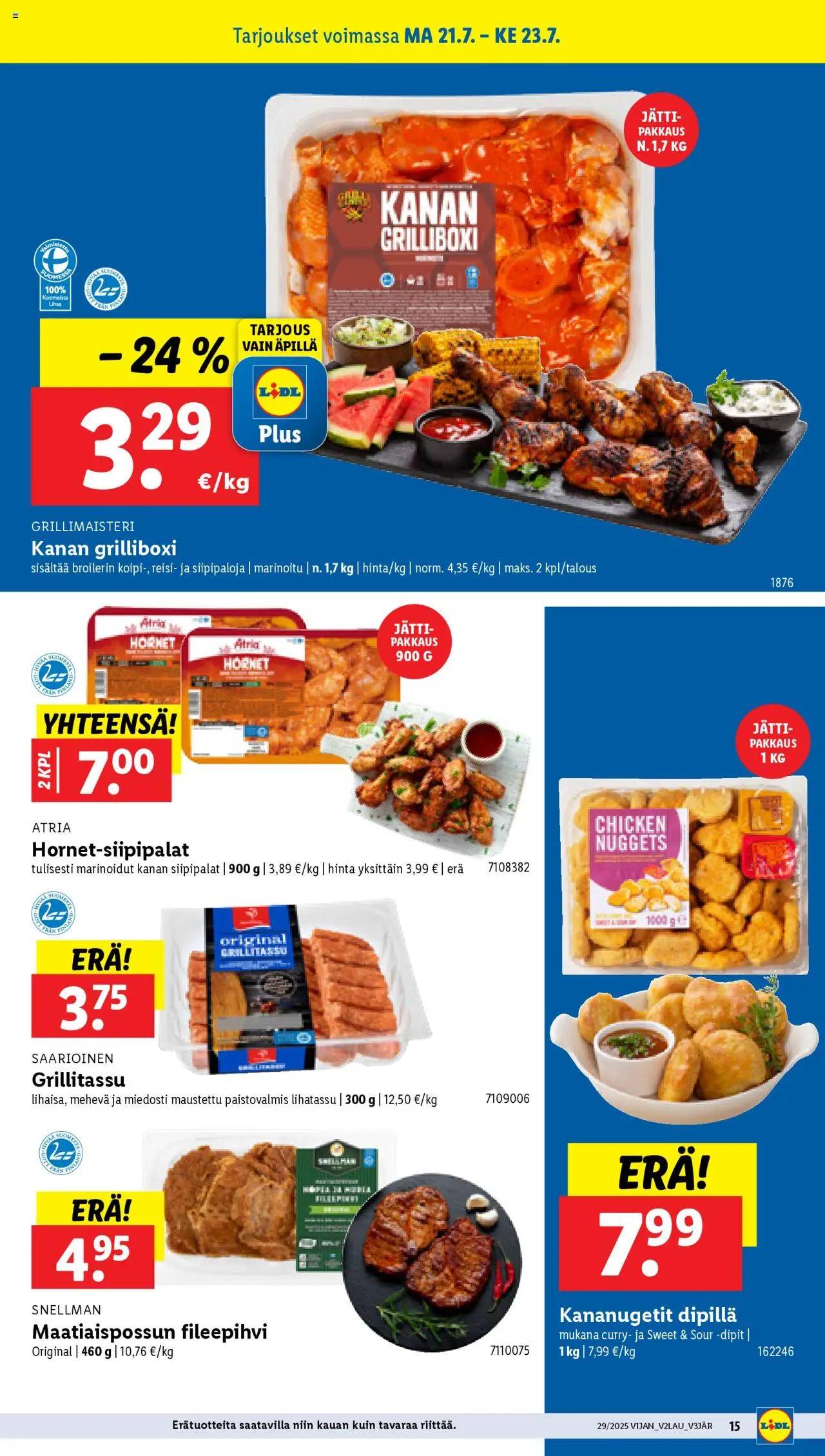 Lidl tarjoukset - sivu 19- voimassa alkaen 17/07/2025