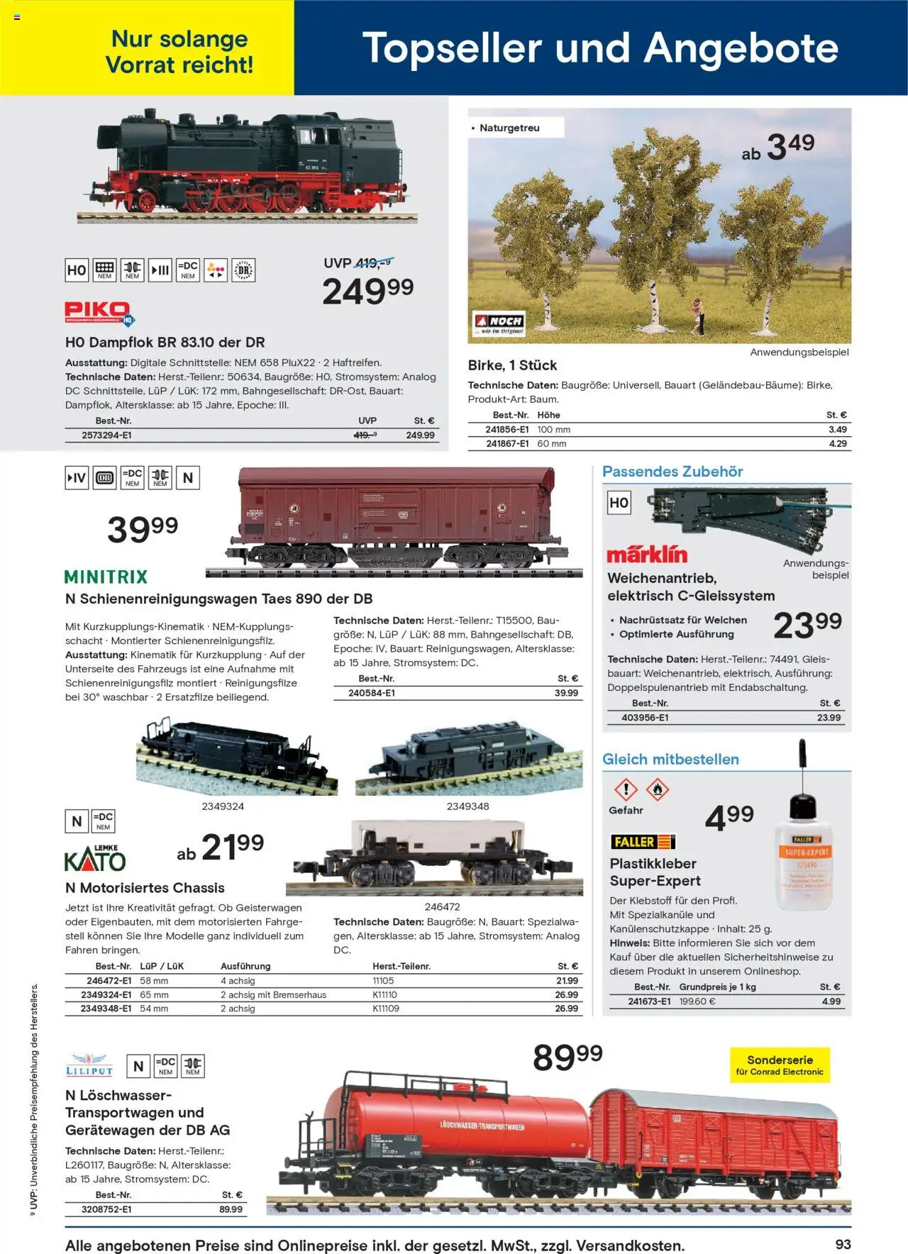 Conrad  Modellbahn Katalog - Seite 95 - gültig ab 25.08.2025