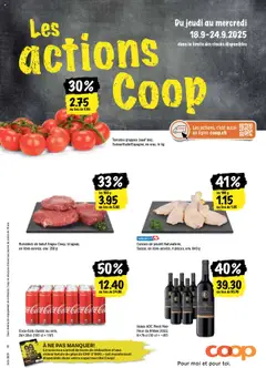 Vorschau Coop - Les actions de la semaine gültig ab 18.09.2025