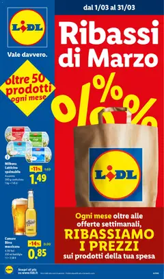 Anteprima Lidl Ribassi Marzo catalogo valida dal 01/03/2026