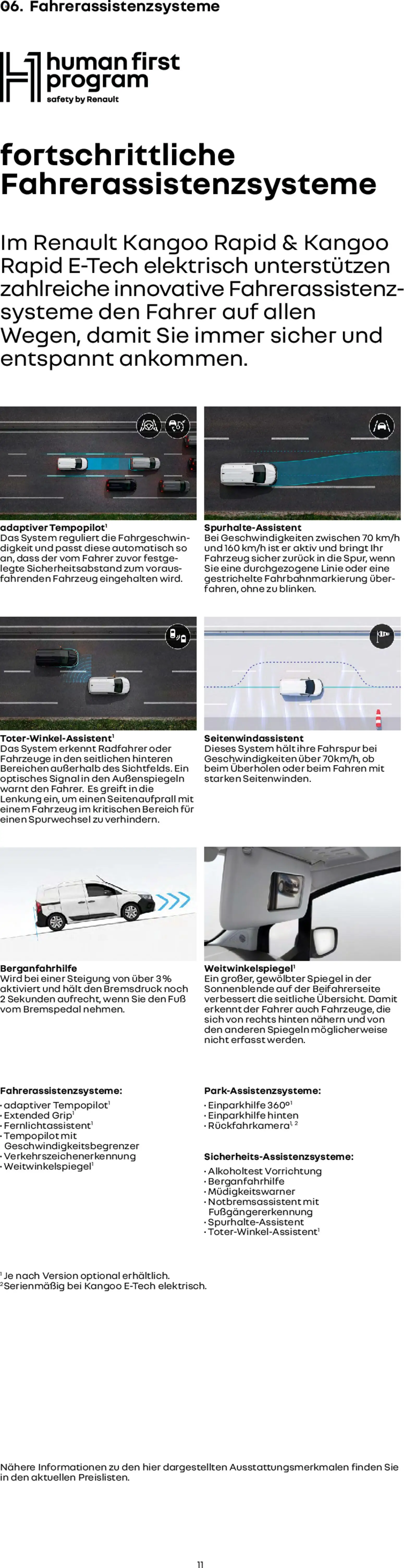 Renault Kangoo Rapid E-Tech - Seite 11 - gültig ab 15.01.2026