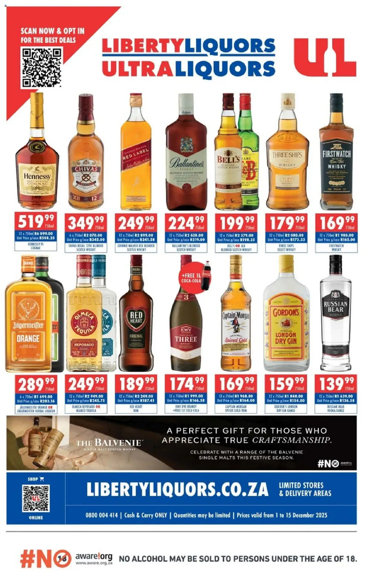 Ultra Liquors Liberty Liquors Specials - page 1- valid from 01/12/2025