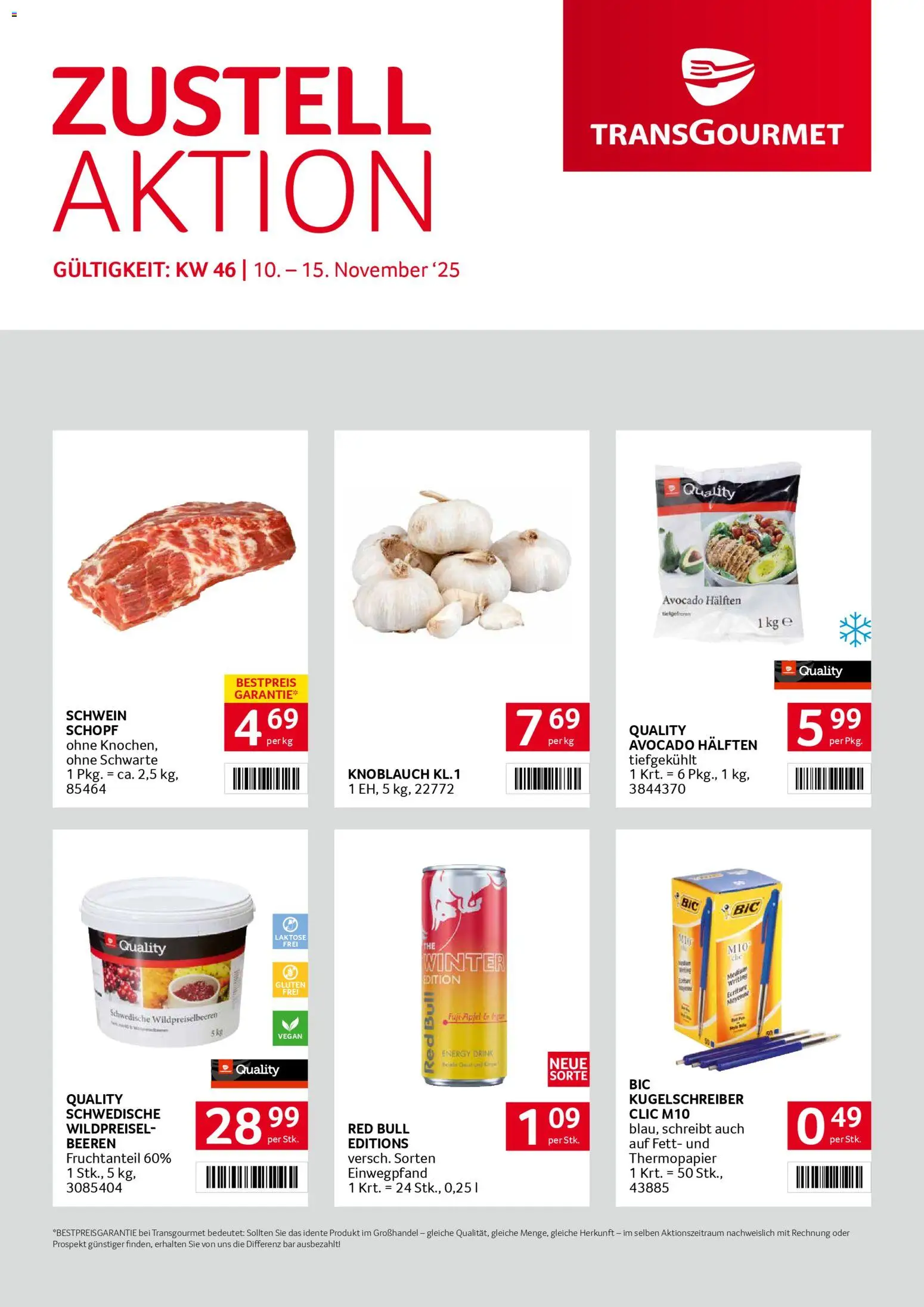 Transgourmet Zustellaktion - Seite 1- gültig ab 10.11.2025