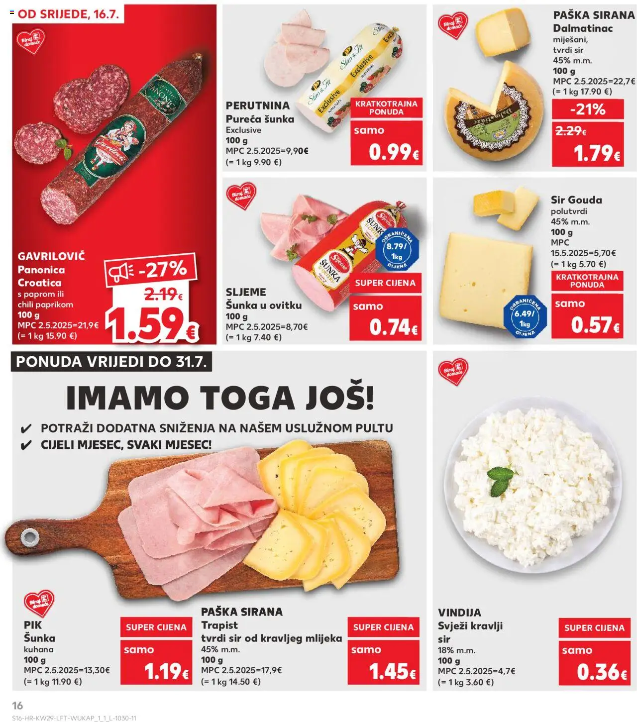Ponuda Kaufland - stranica 16- važeći od 16.07.2025
