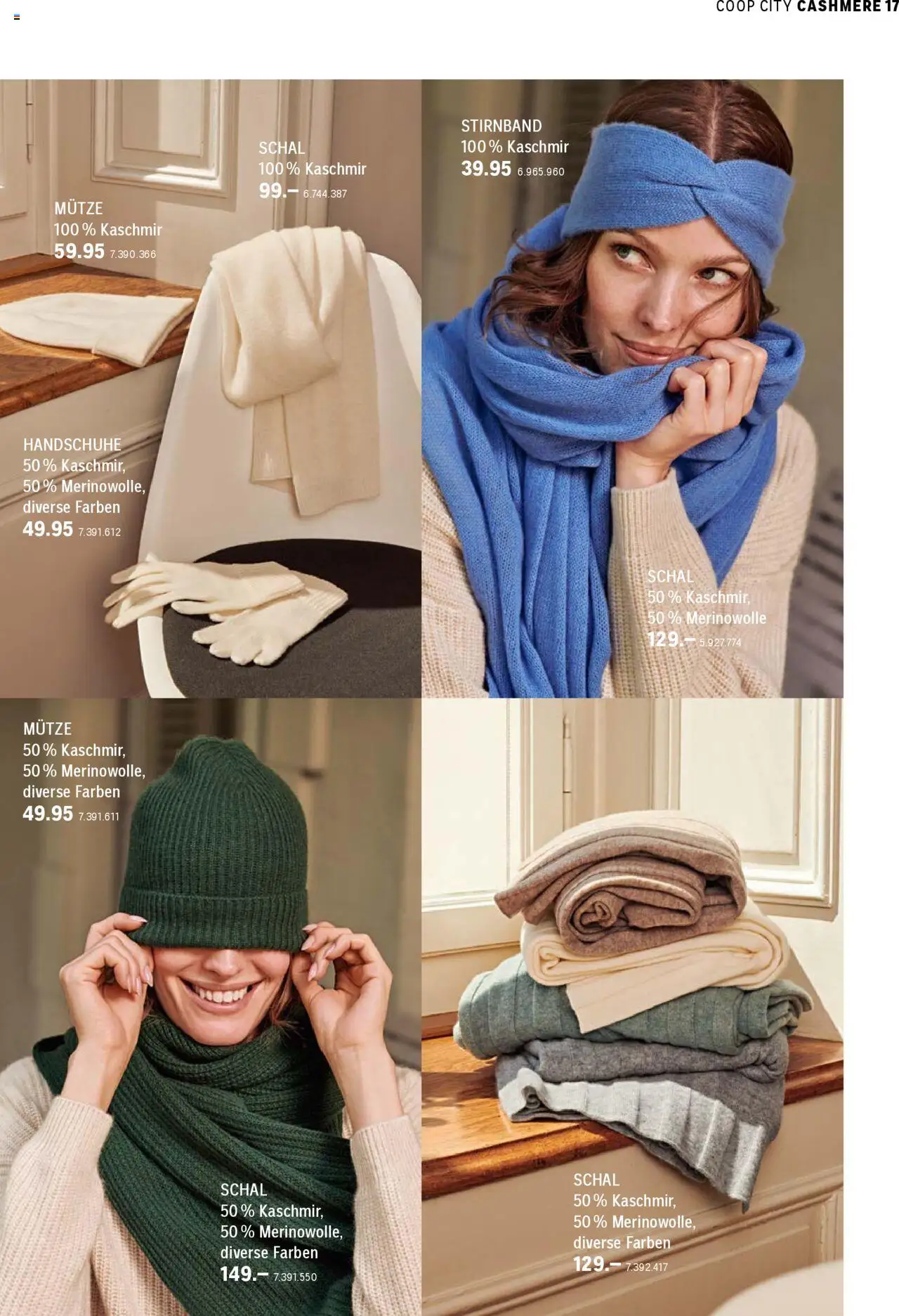 Coop City Aktionen Cashmere Kollektion - page 17- valid from 01.10.2025