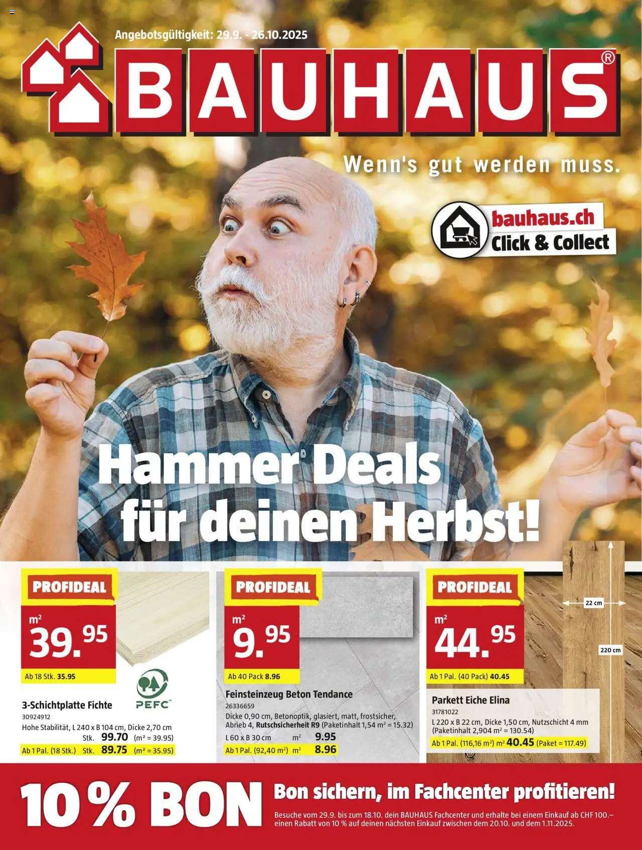 Bauhaus Aktionen - Seite 1- gültig ab 29.09.2025