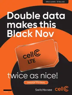 Preview Cell C Black Friday valid from 01/11/2025