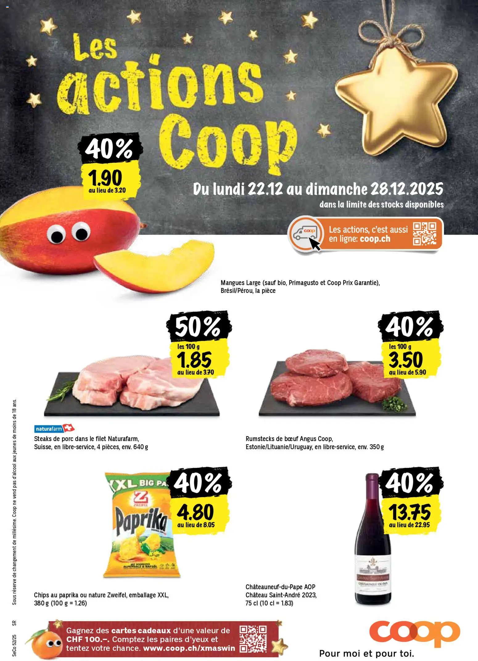 Coop - Les actions de la semaine - Seite 1- gültig ab 22.12.2025