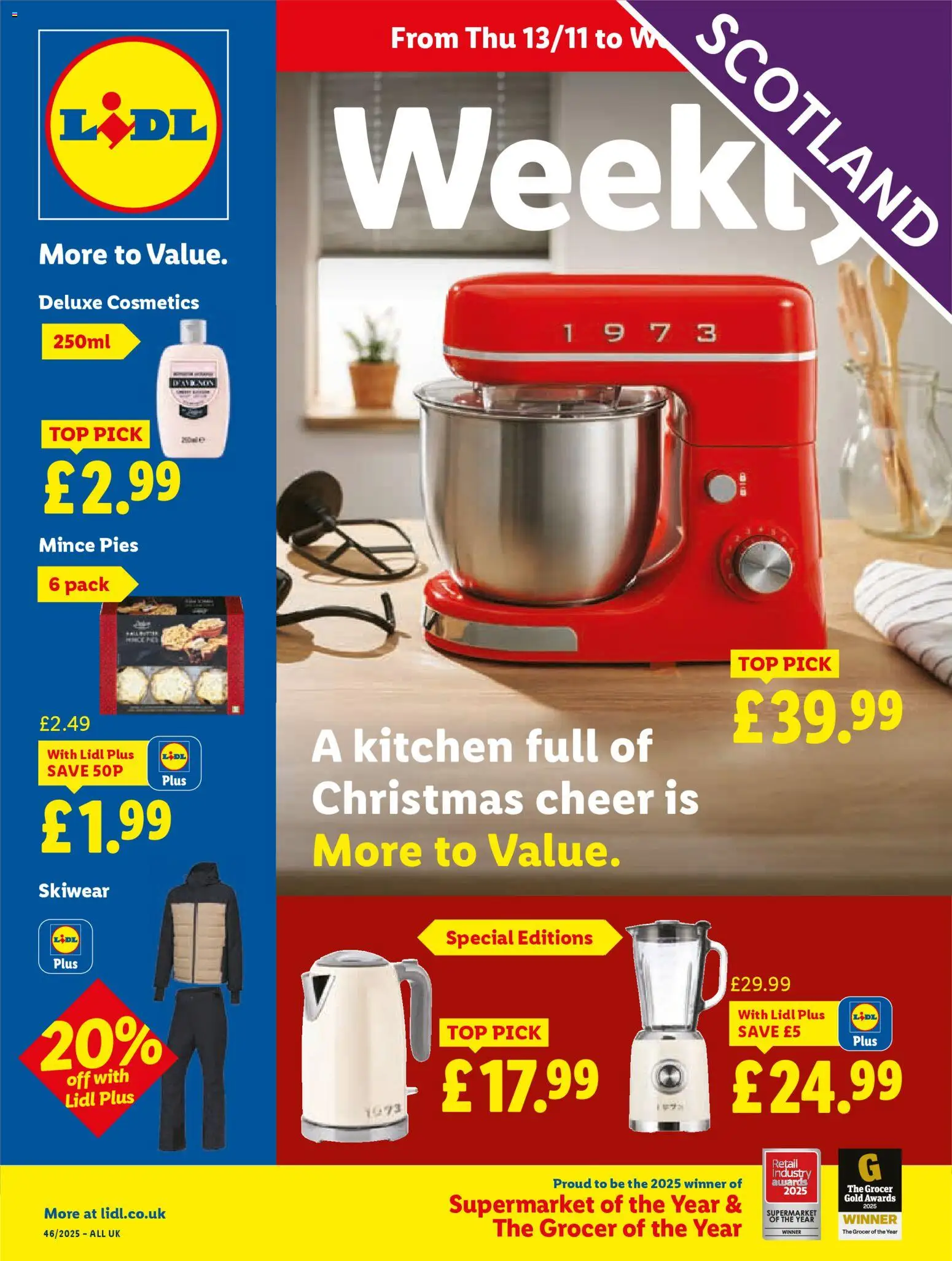 Lidl - Lidl Weekly Scotland - page 1- valid from 13/11/2025