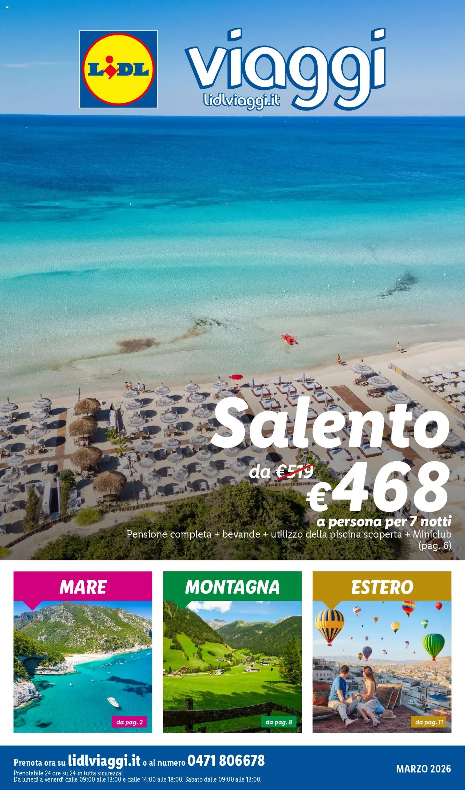 Lidl volantino Viaggi - pagina 1 - valido dal 01/03/2026