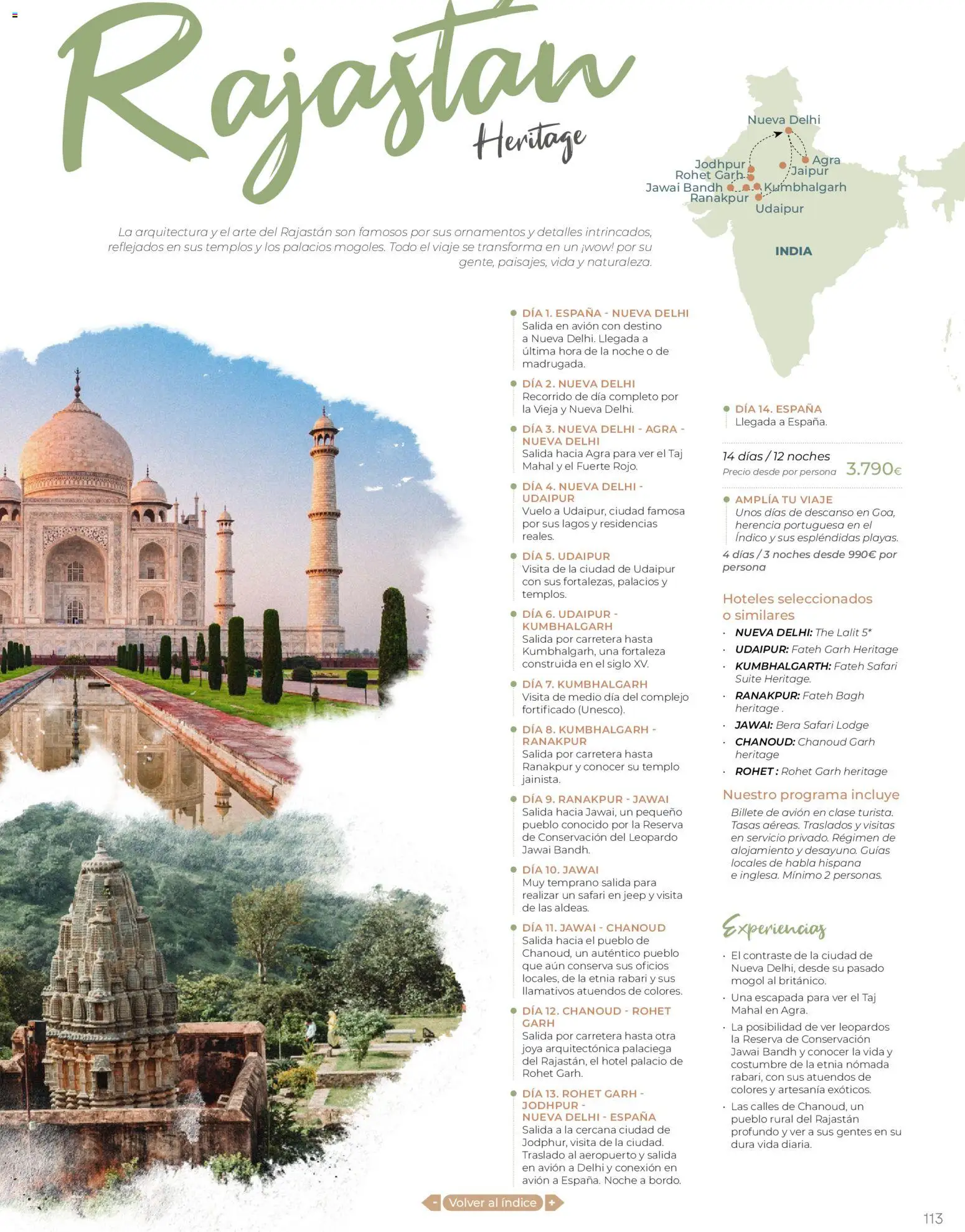 Viajes El Corte Inglés - Catálogo Tourmundial Premium - Página de 115 - Válido desde 01/01/2026