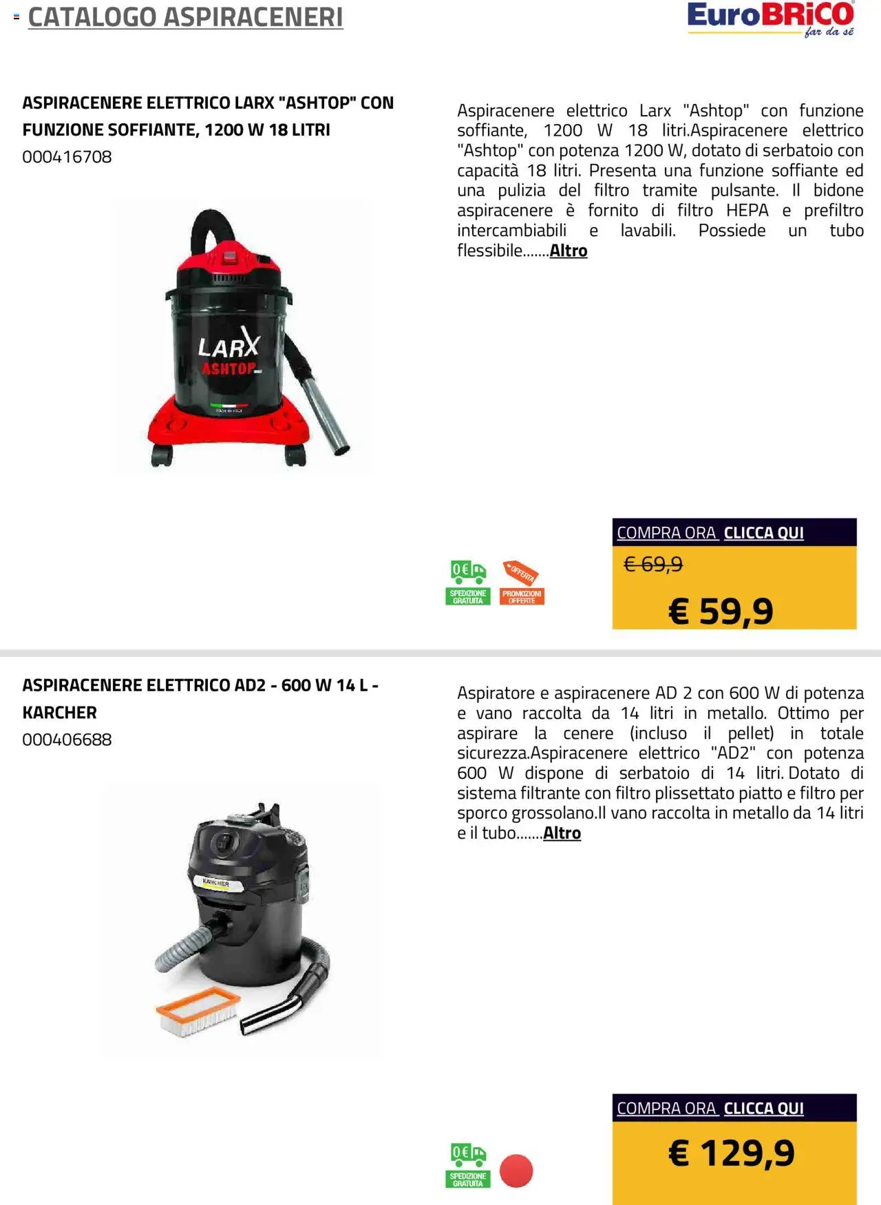 Eurobrico Aspiraceneri catalogo - pagina 4 - valido dal 23/07/2025