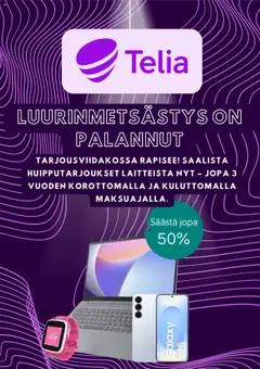 Esikatselu Telia tarjoukset voimassa alkaen 06/08/2025
