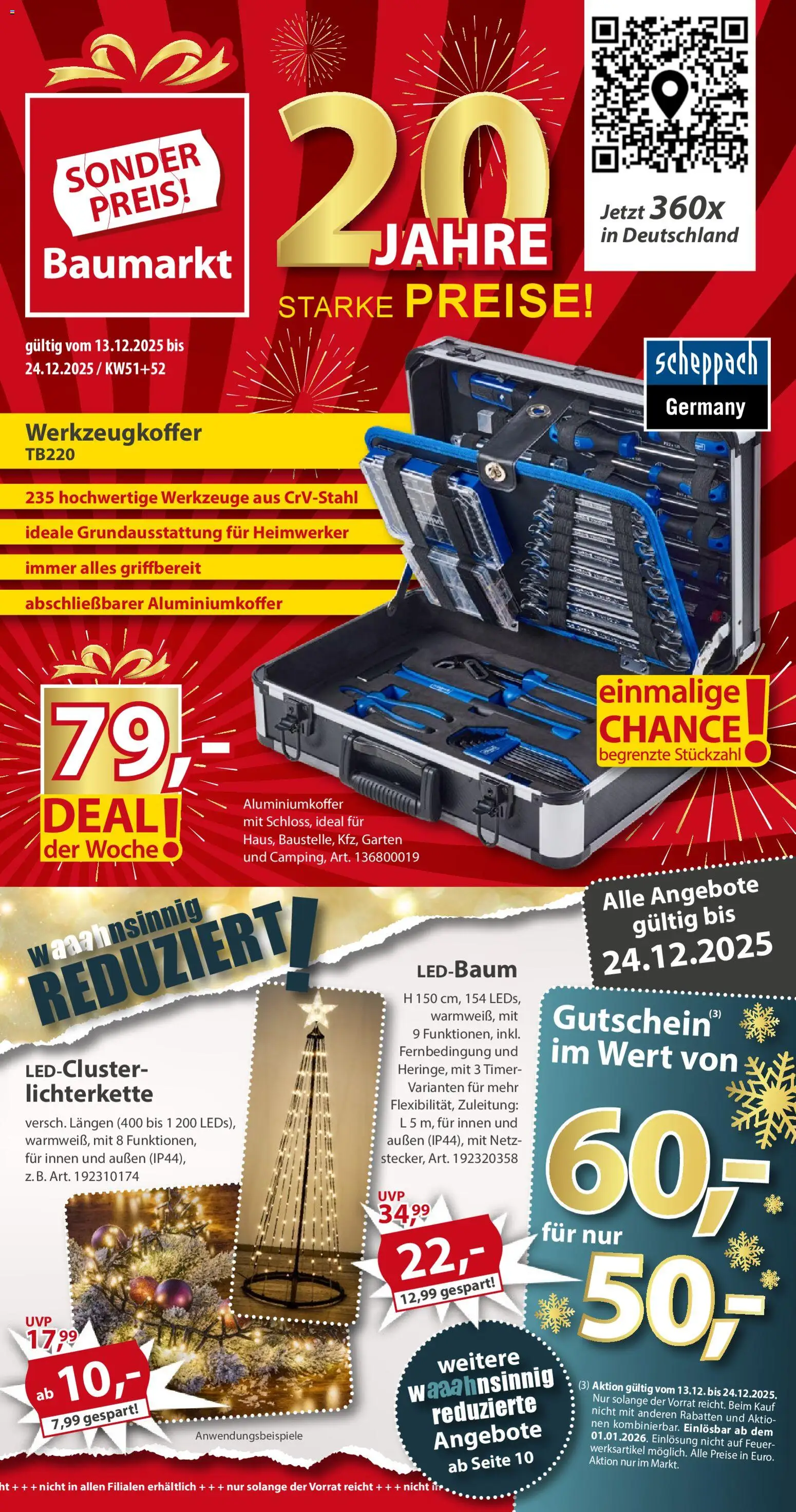Sonderpreis Baumarkt Prospekt 	 - Seite 1 - gültig ab 13.12.2025