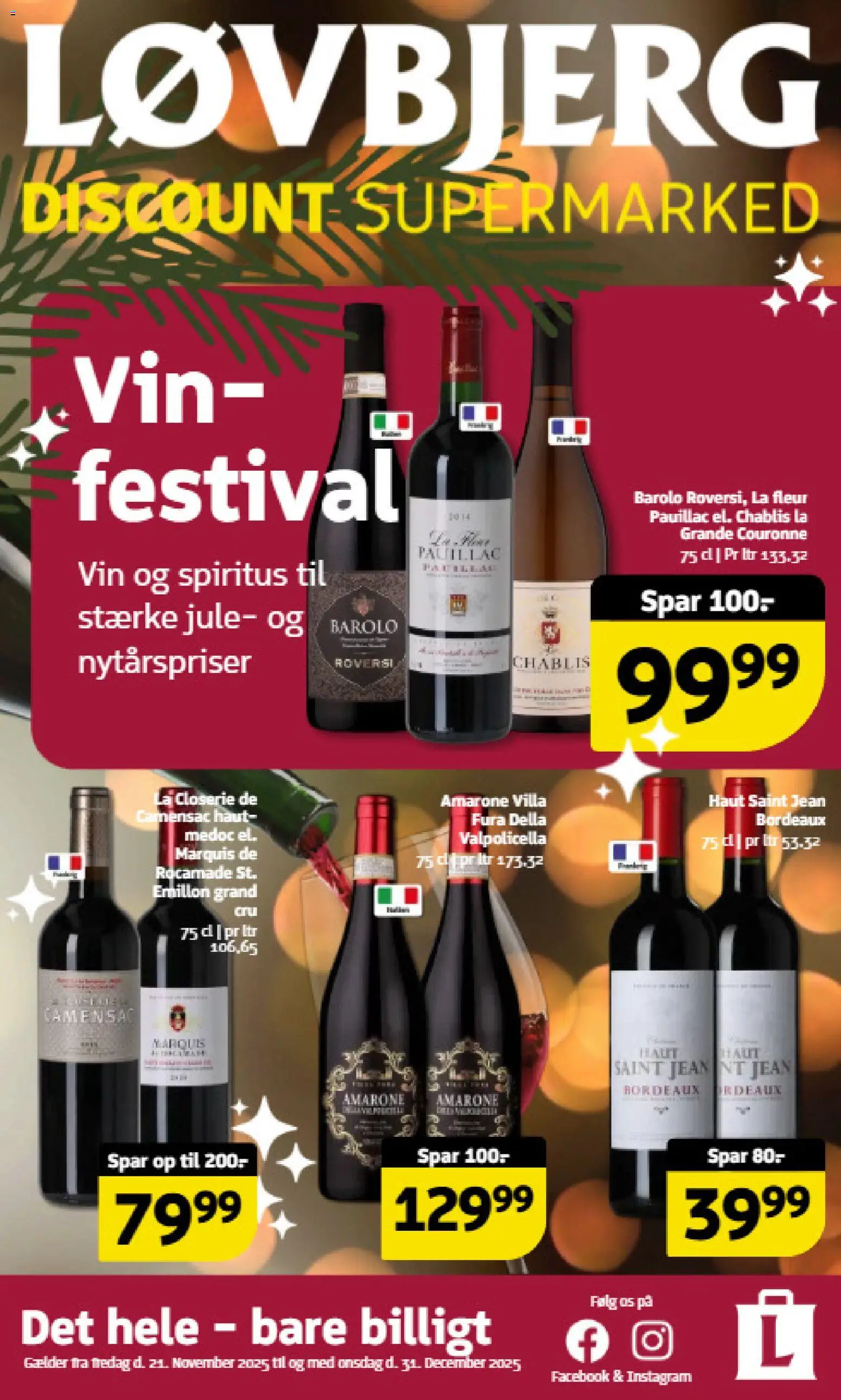 Løvbjerg - Vin Festival 2025 - side 1- gyldig fra 21/11/2025