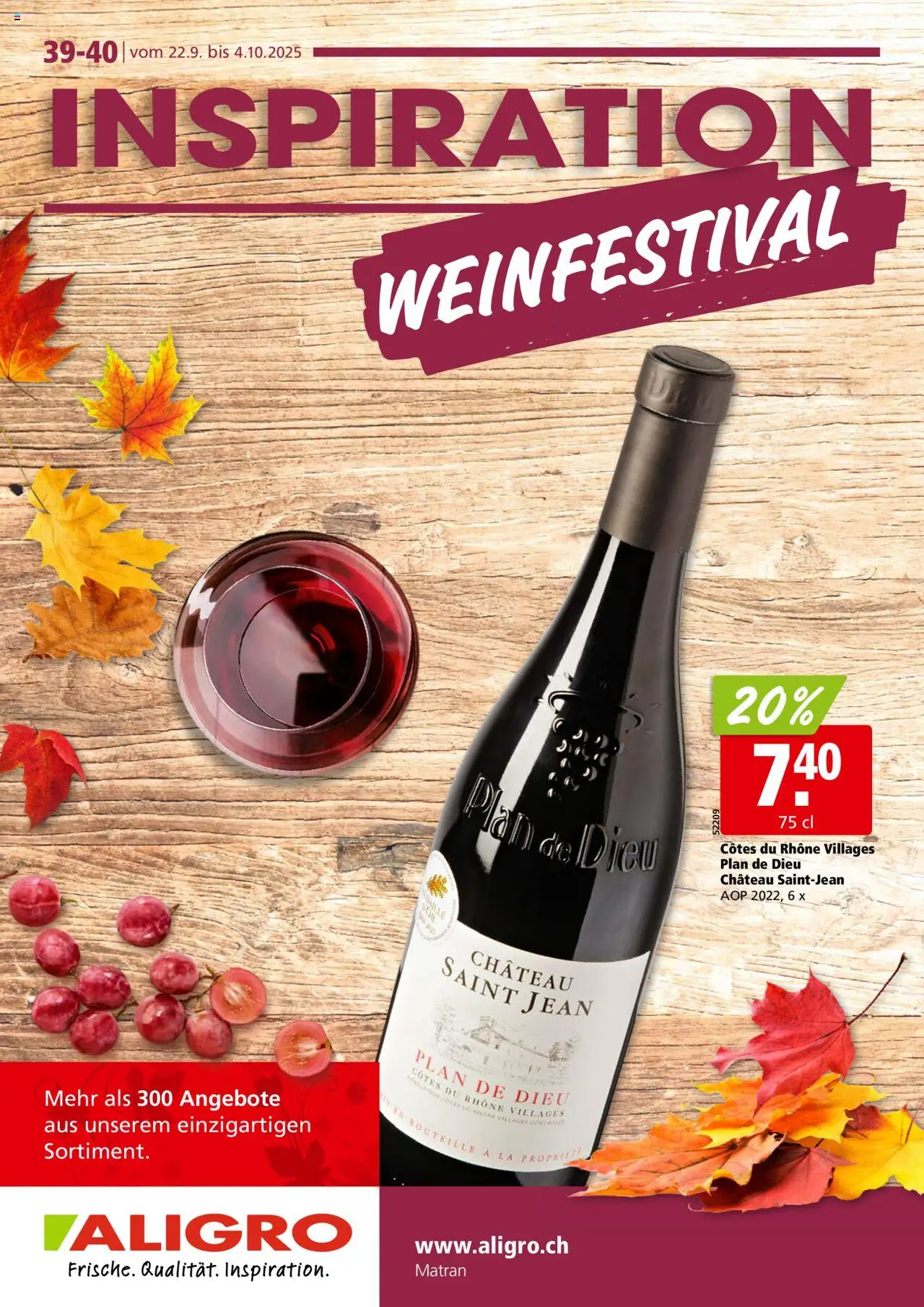 Aligro Aktionen Weinmesse - Seite 1- gültig ab 22.09.2025