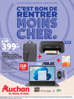 Auchan - Rentrée des classes : c'est bon de rentrer moins cher geldig vanaf 19/08/2025