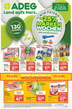 Vorschau ADEG Flugblatt gültig ab 21.08.2025