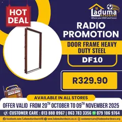 Preview Laduma Hardware Radio Promotion valid from 20/10/2025