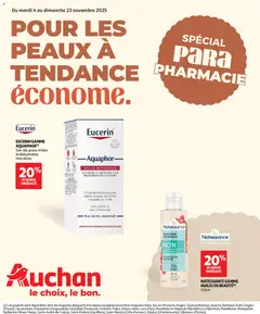 Aperçu Auchan - Pour les peaux à tendance économe valable à partir du 04/11/2025