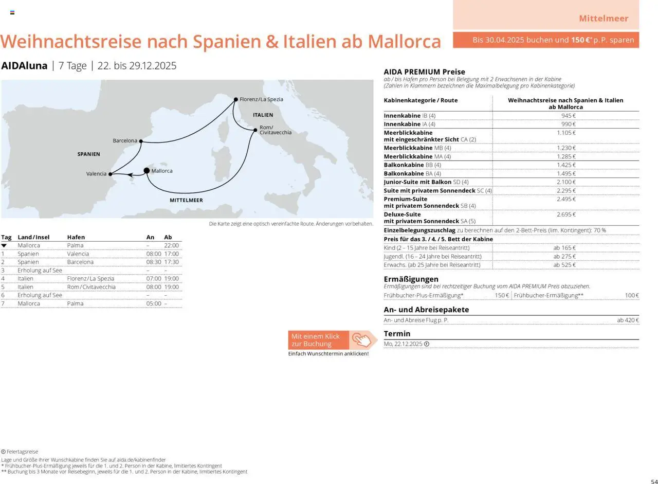 Aida Prospekt Winter 2025/26 - Seite 54 - gültig ab 01.10.2025