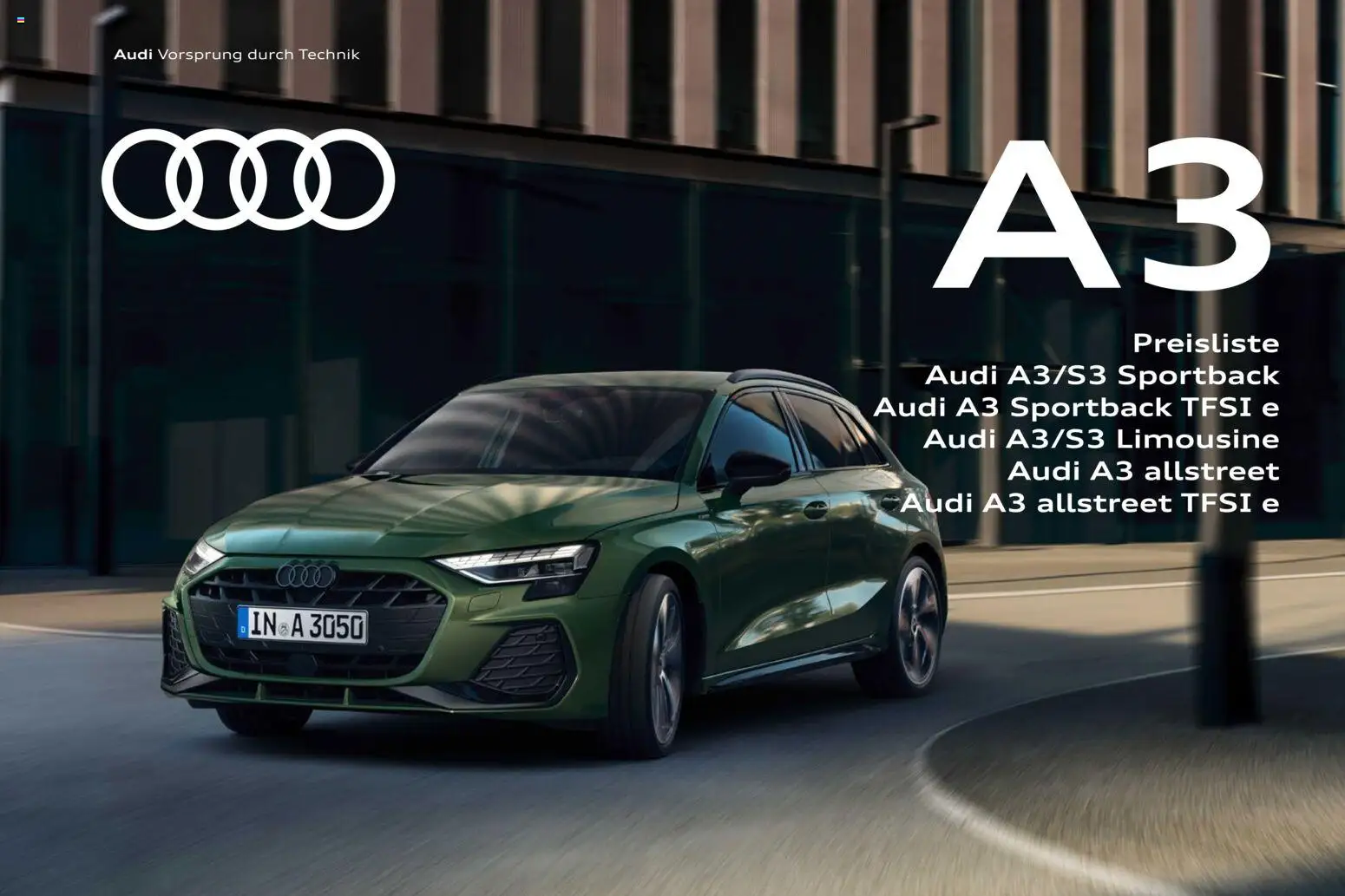 Audi A3 - Seite 1 - gültig ab 28.10.2025