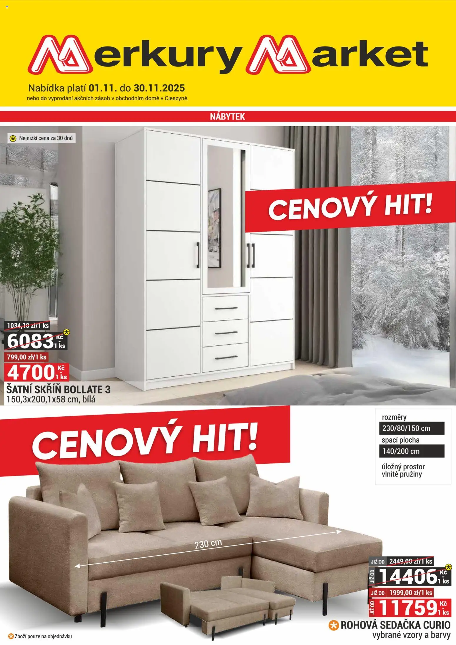 Merkury Market leták - strana 1- platný od 01.11.2025