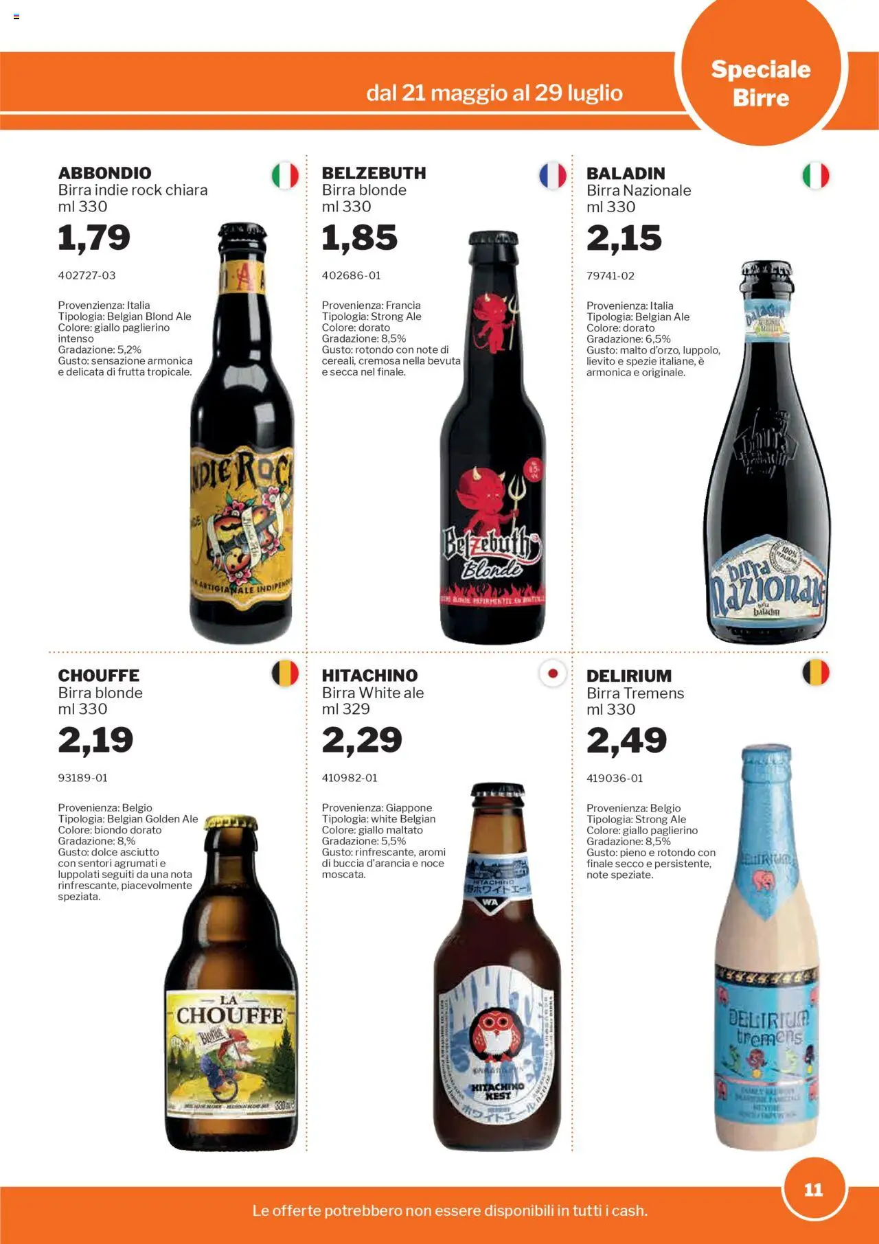 Volantino Birre Sogegross	 - pagina 11 - valido dal 21/05/2025