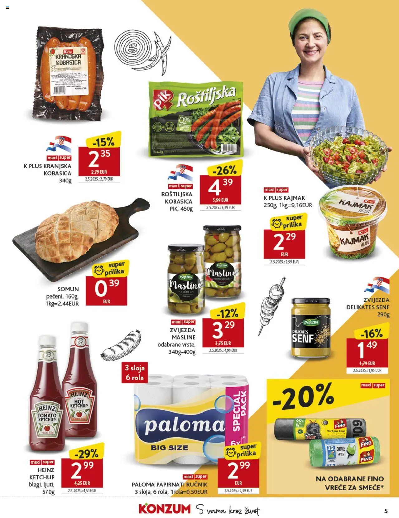 Konzum HR Akciós újság - 5oldal - érvényes 2025.07.16.-tól