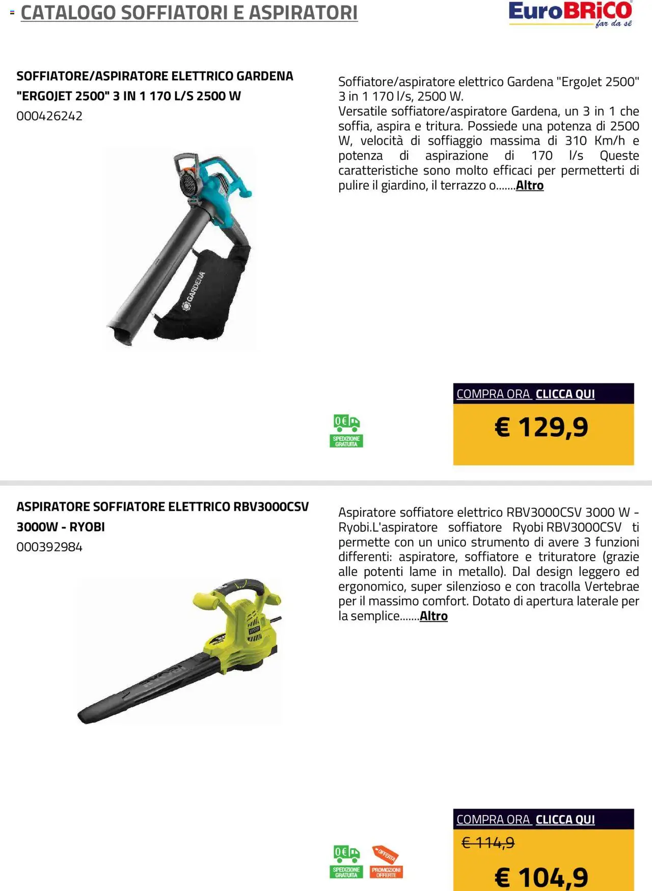 Eurobrico Soffiatori e Aspiratori catalogo - pagina 13 - valido dal 23/07/2025