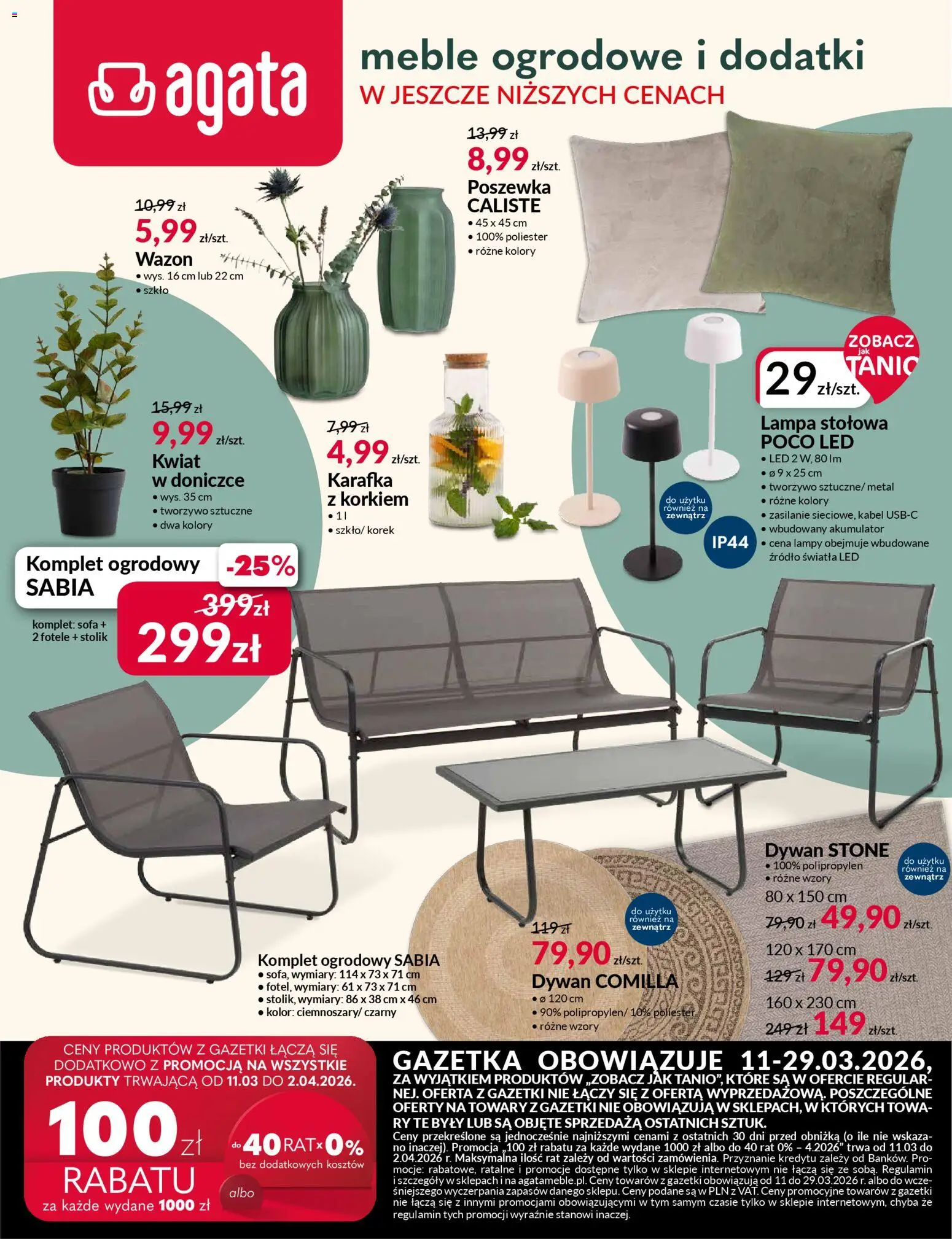 Salony Agata gazetka - strona 1- ważny od 11.03.2026