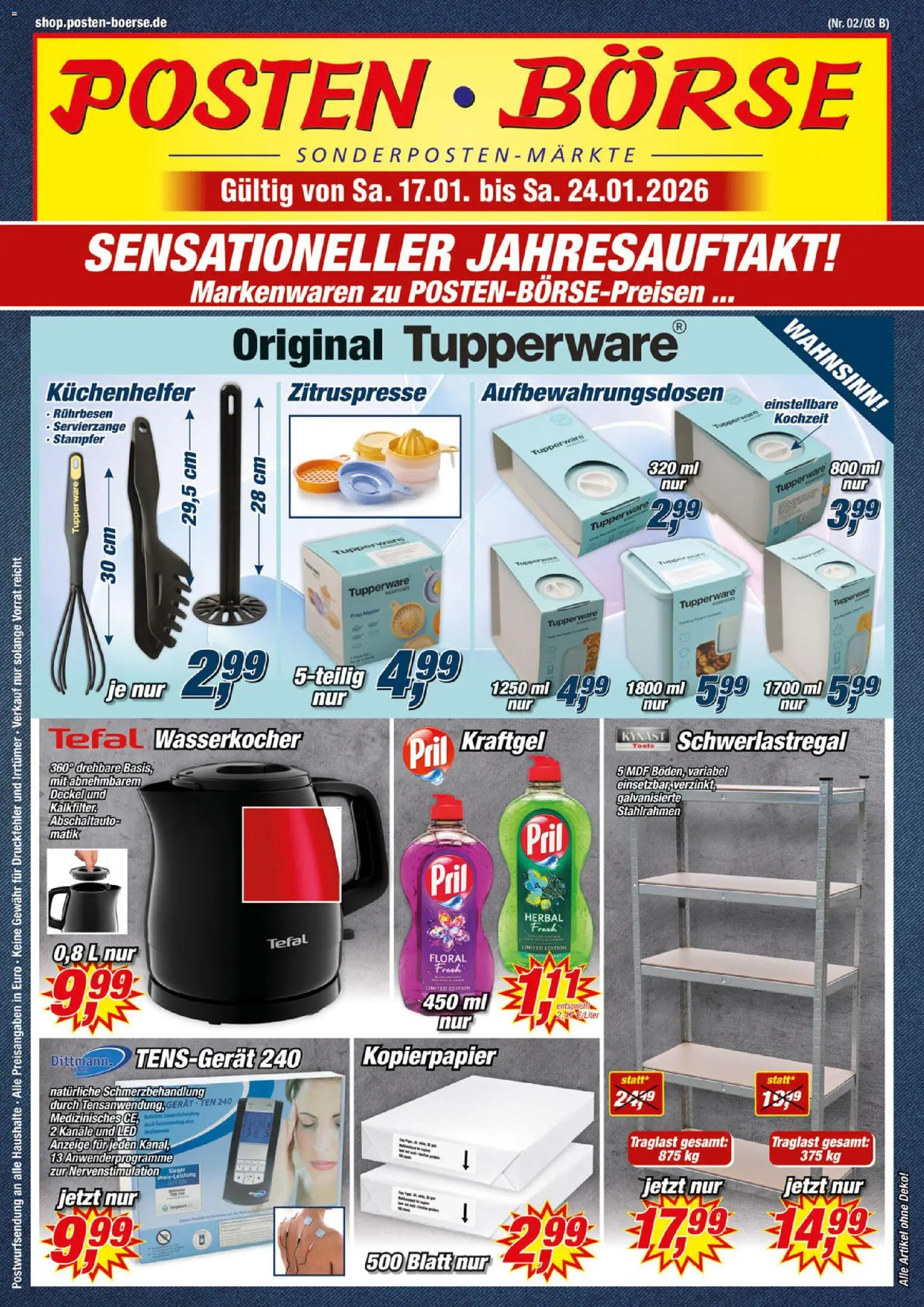 Posten Börse Prospekt - Seite 1 - gültig ab 17.01.2026