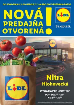 Lidl leták platný od 09.03.2026