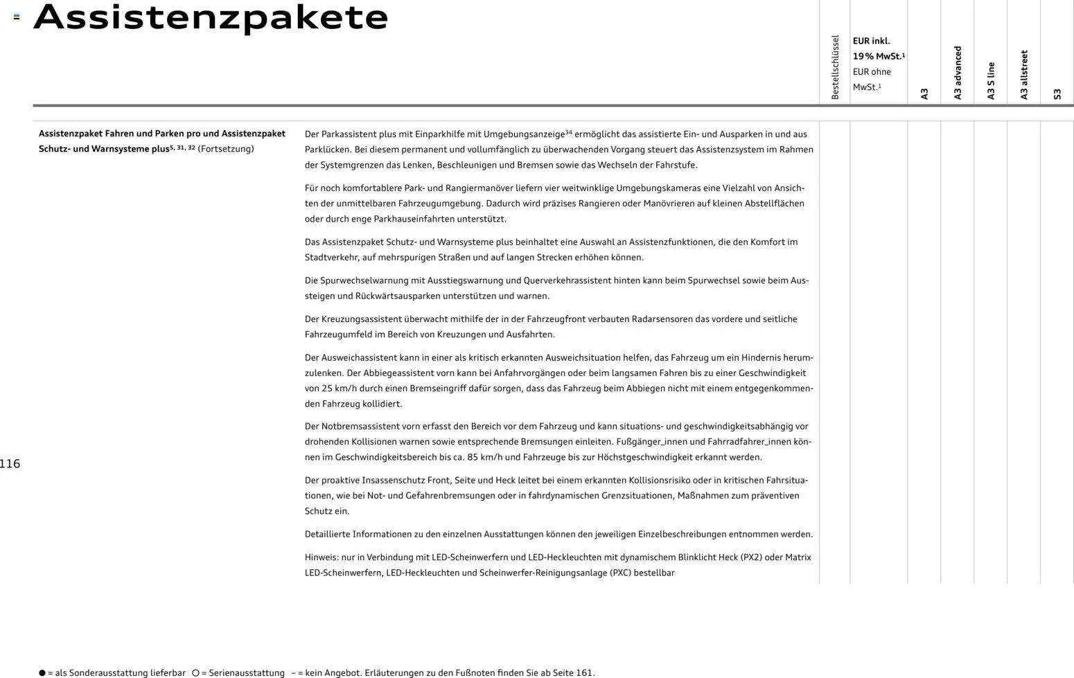 Audi A3 - Seite 116 - gültig ab 28.10.2025