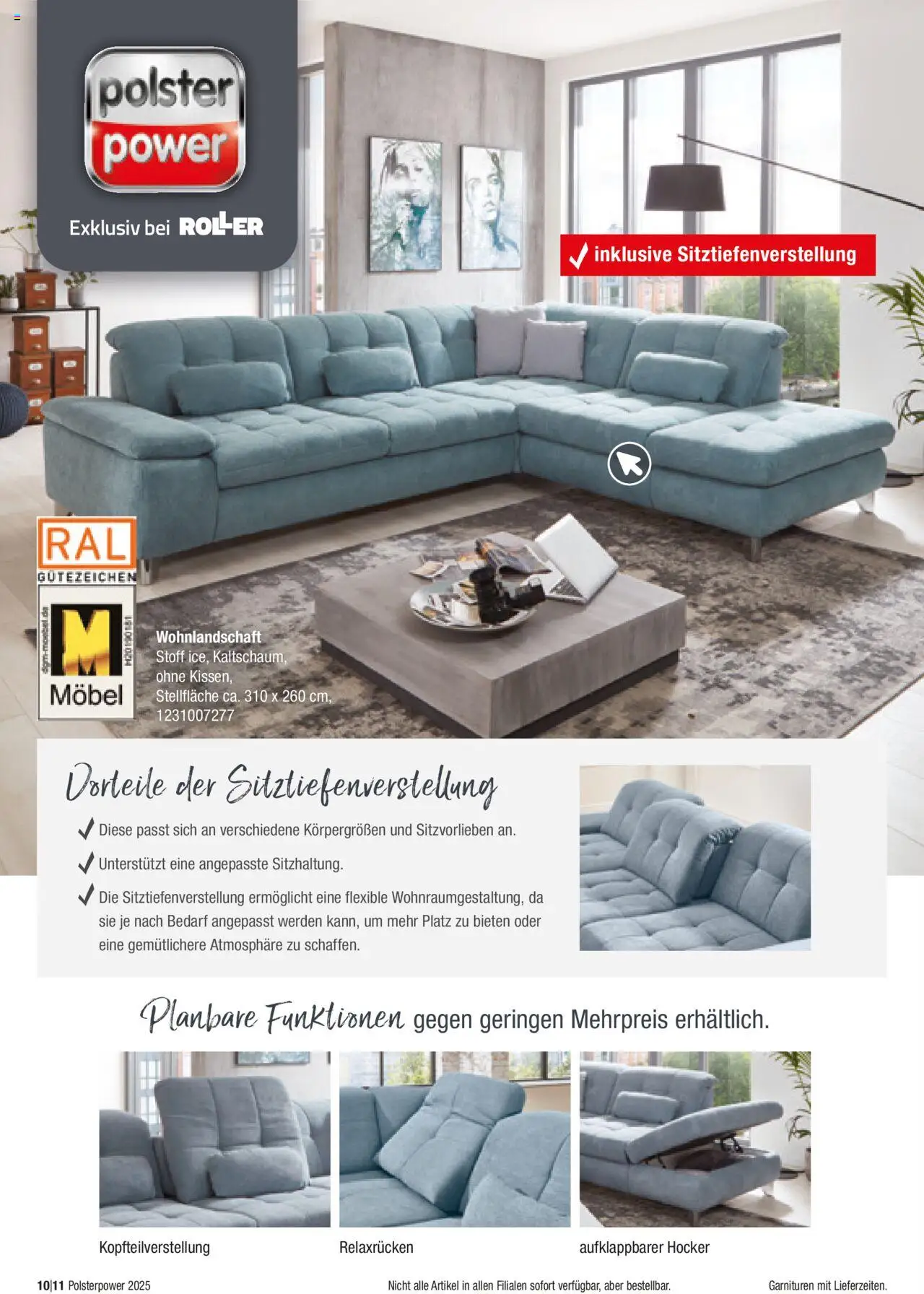 Roller Polster-Power Magazin 2025 - Seite 10 - gültig ab 31.08.2025