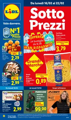 Anteprima Volantino Lidl	 valida dal 16/02/2026