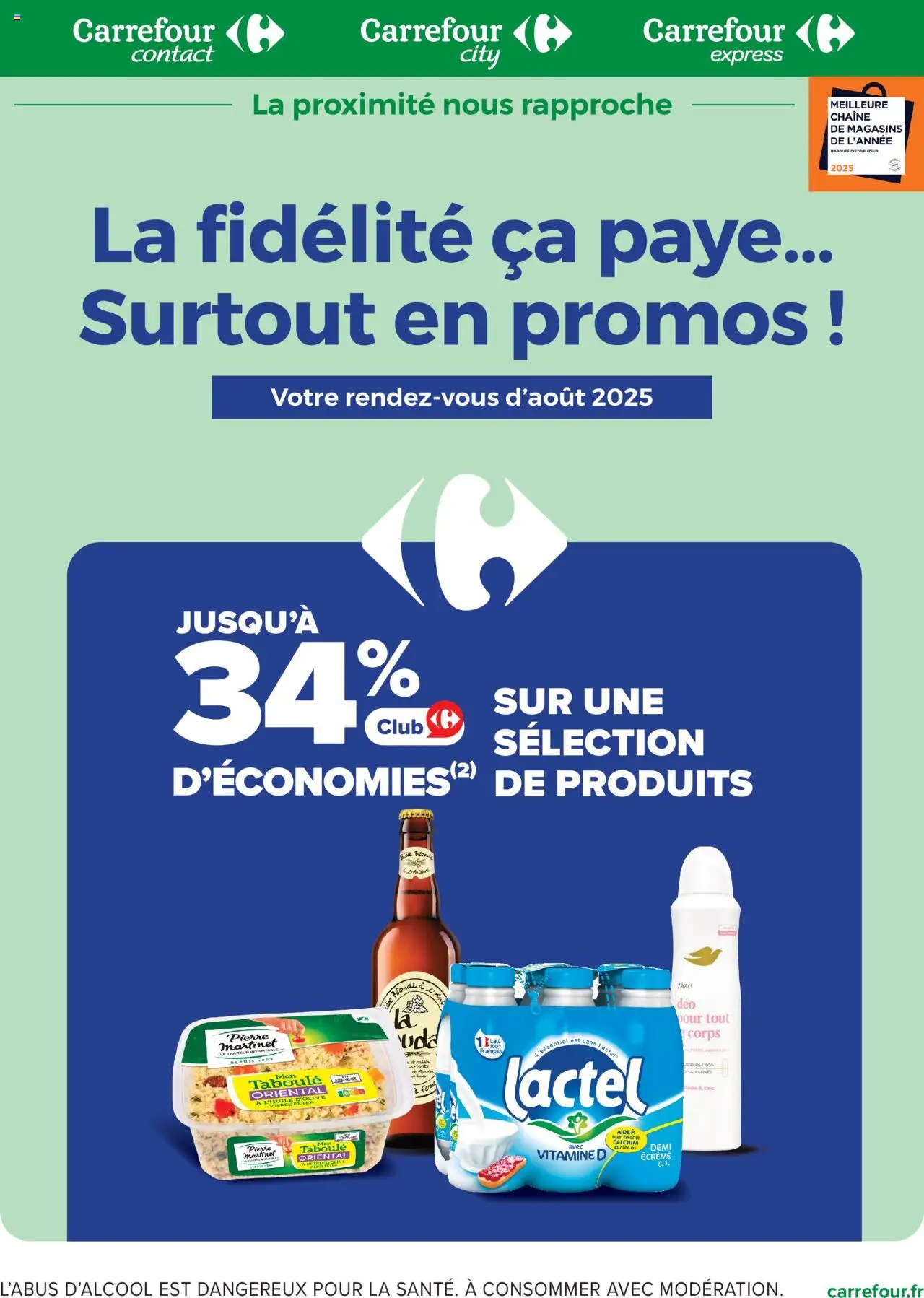 Carrefour contact catalogue : La fidélité, ça paye  - page 1 - valable à partir du 01/08/2025