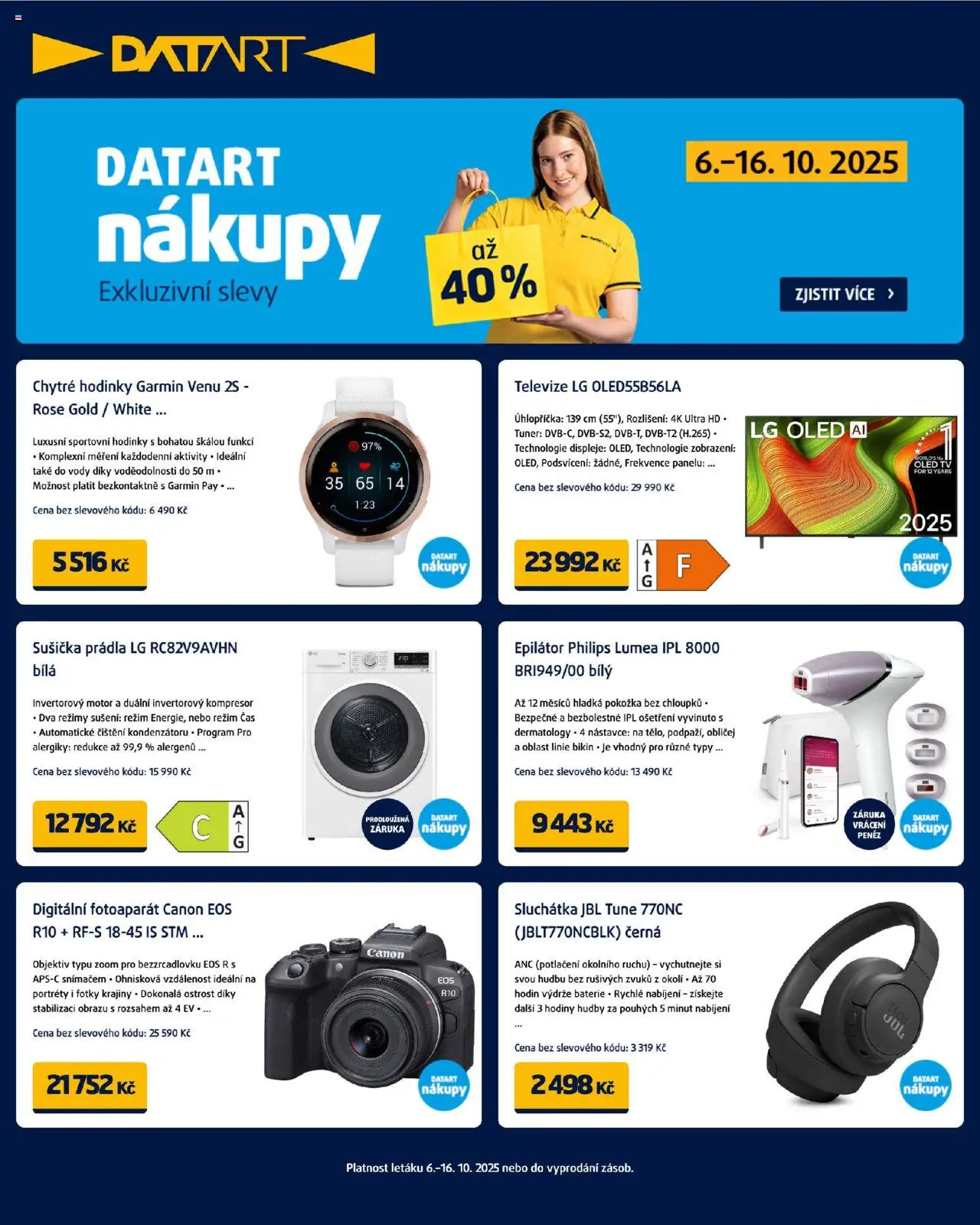 Datart leták - strana 1- platný od 06.10.2025