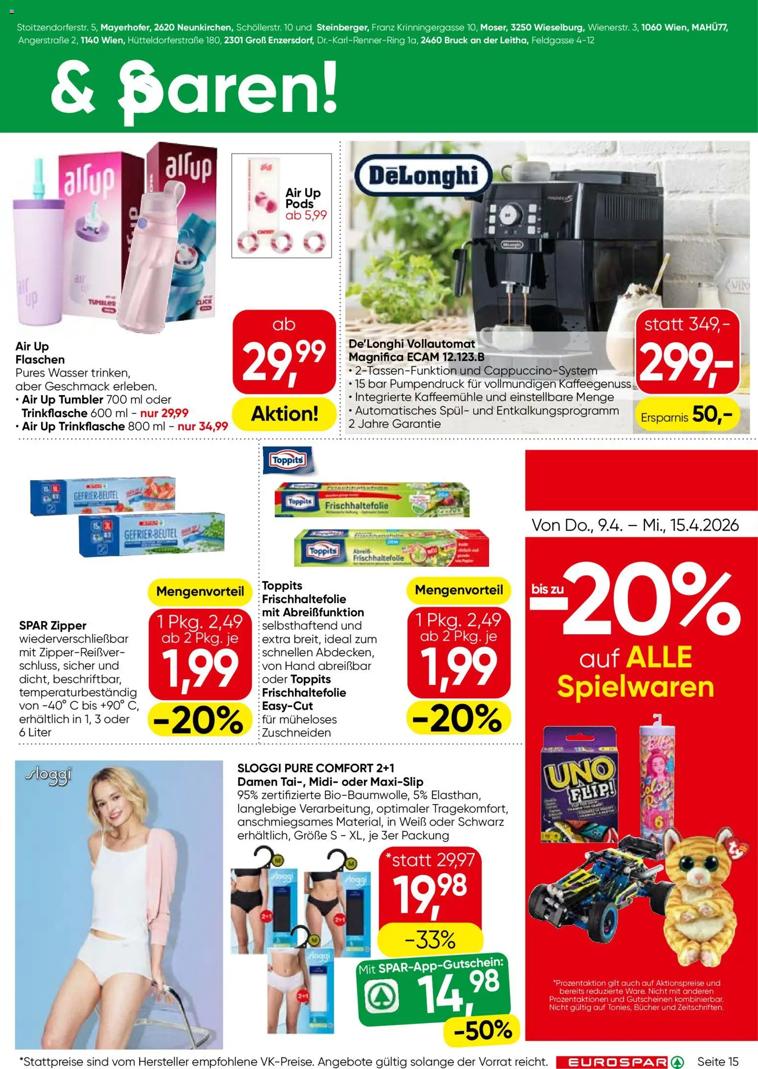 Eurospar Flugblatt - page 15- valid from 09.04.2026
