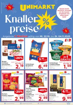 Vorschau Unimarkt Flugblatt gültig ab 22.10.2025