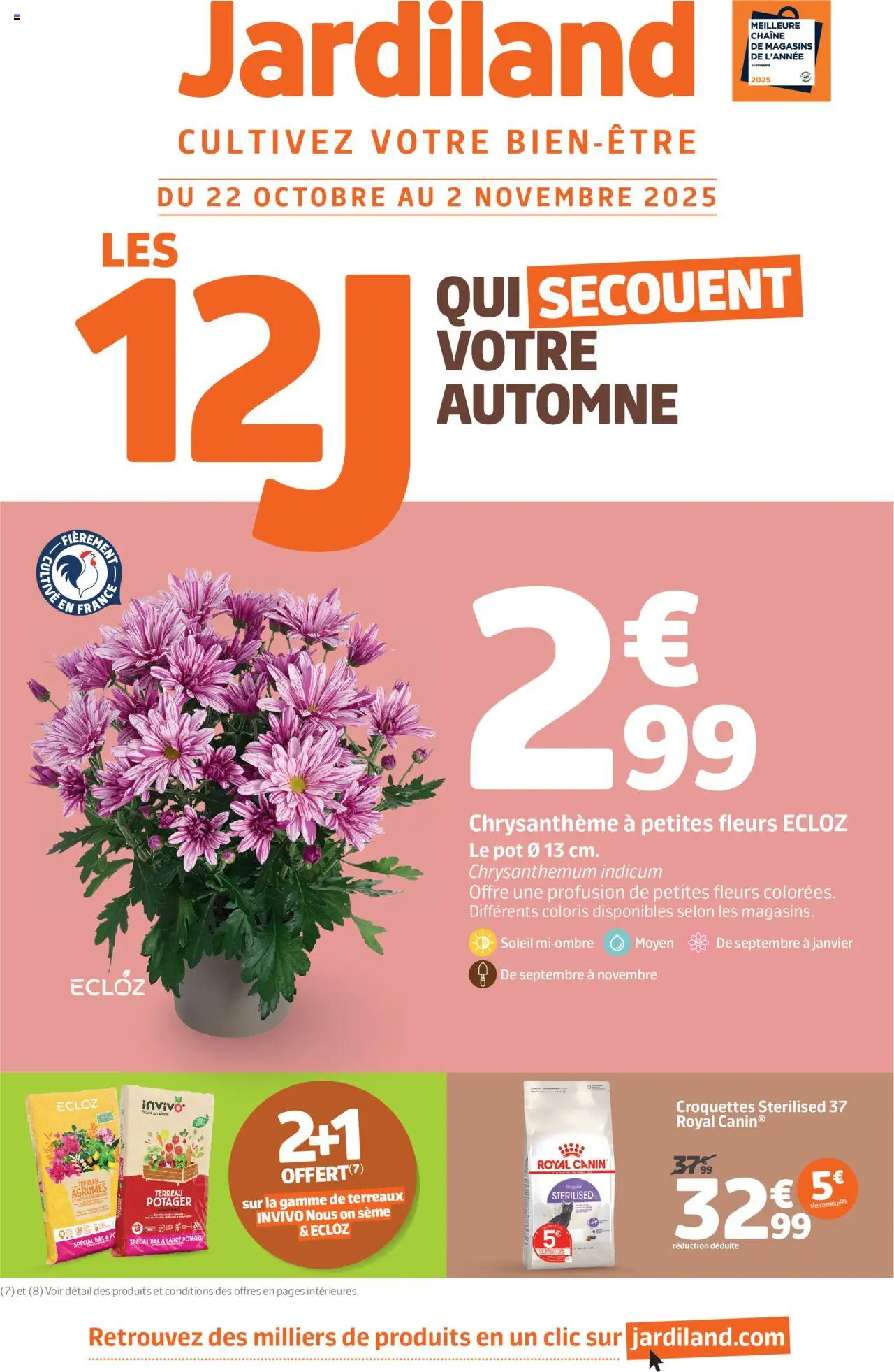 Jardiland catalogue - page 1 - valable à partir du 22/10/2025