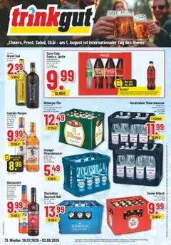 Vorschau Trinkgut Prospekt gültig ab 28.07.2025