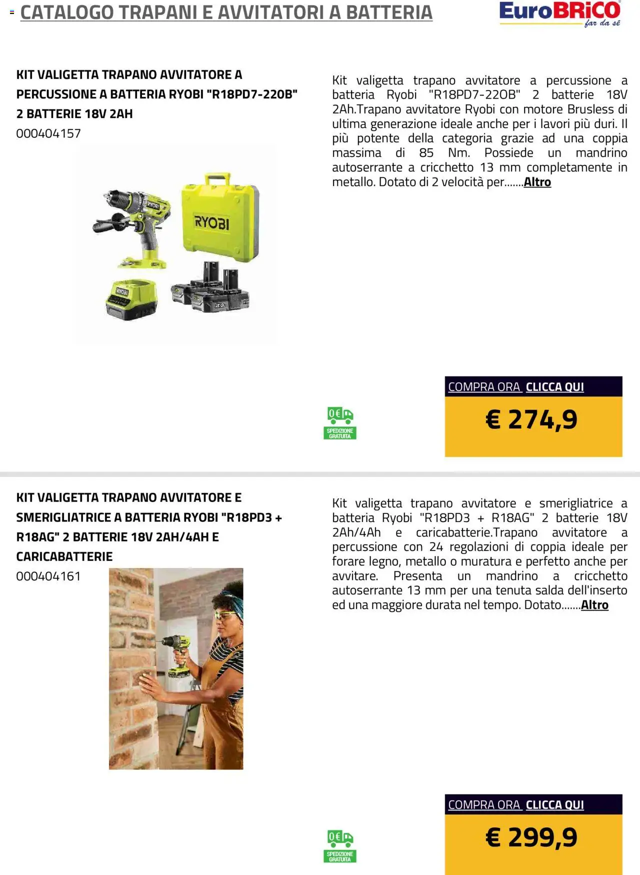 Eurobrico Trapani e Avvitatori a Batteria catalogo - pagina 10 - valido dal 23/07/2025