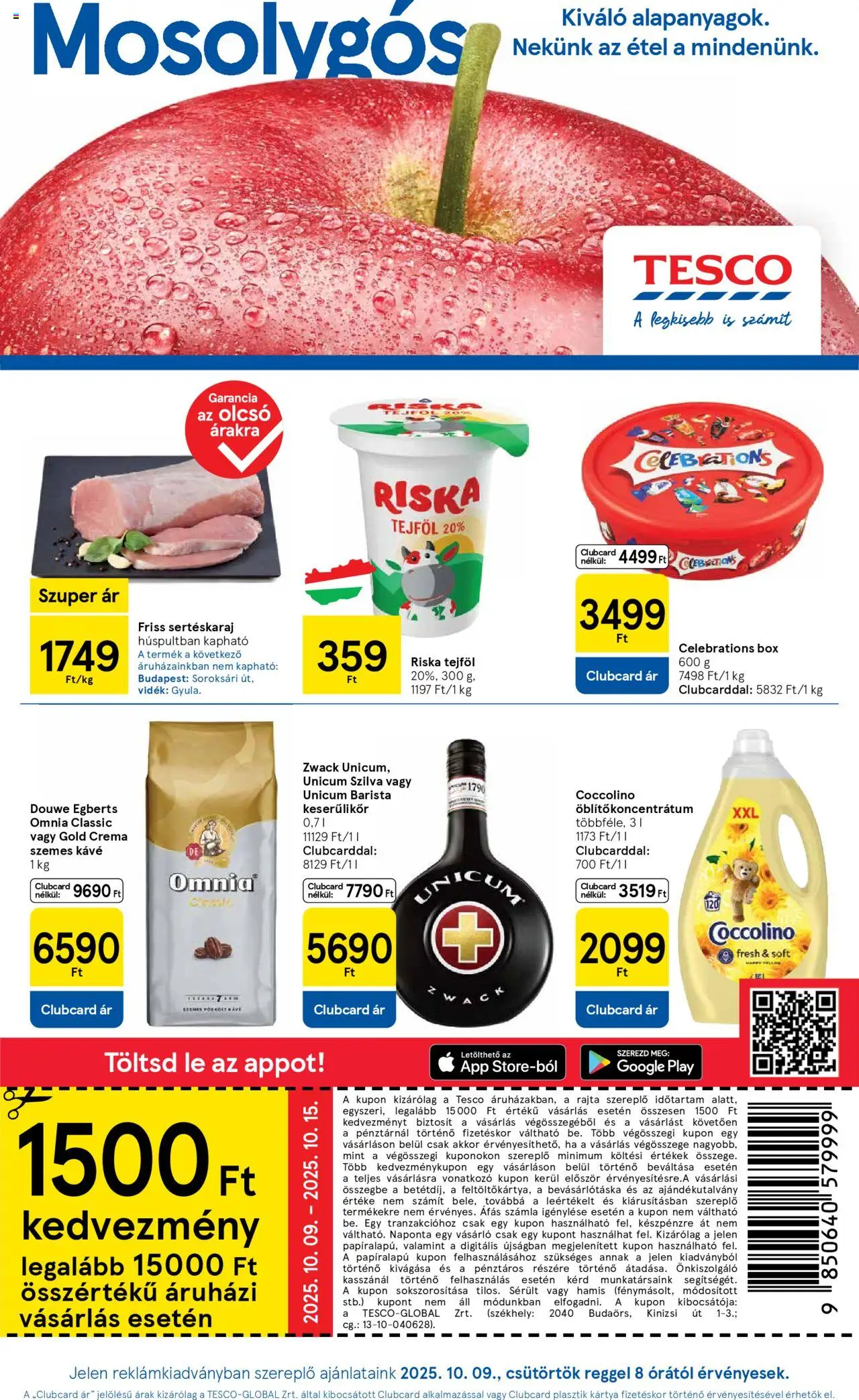Tesco Hipermarket - Akciós újság  - 1oldal - érvényes 2025.10.09.-tól