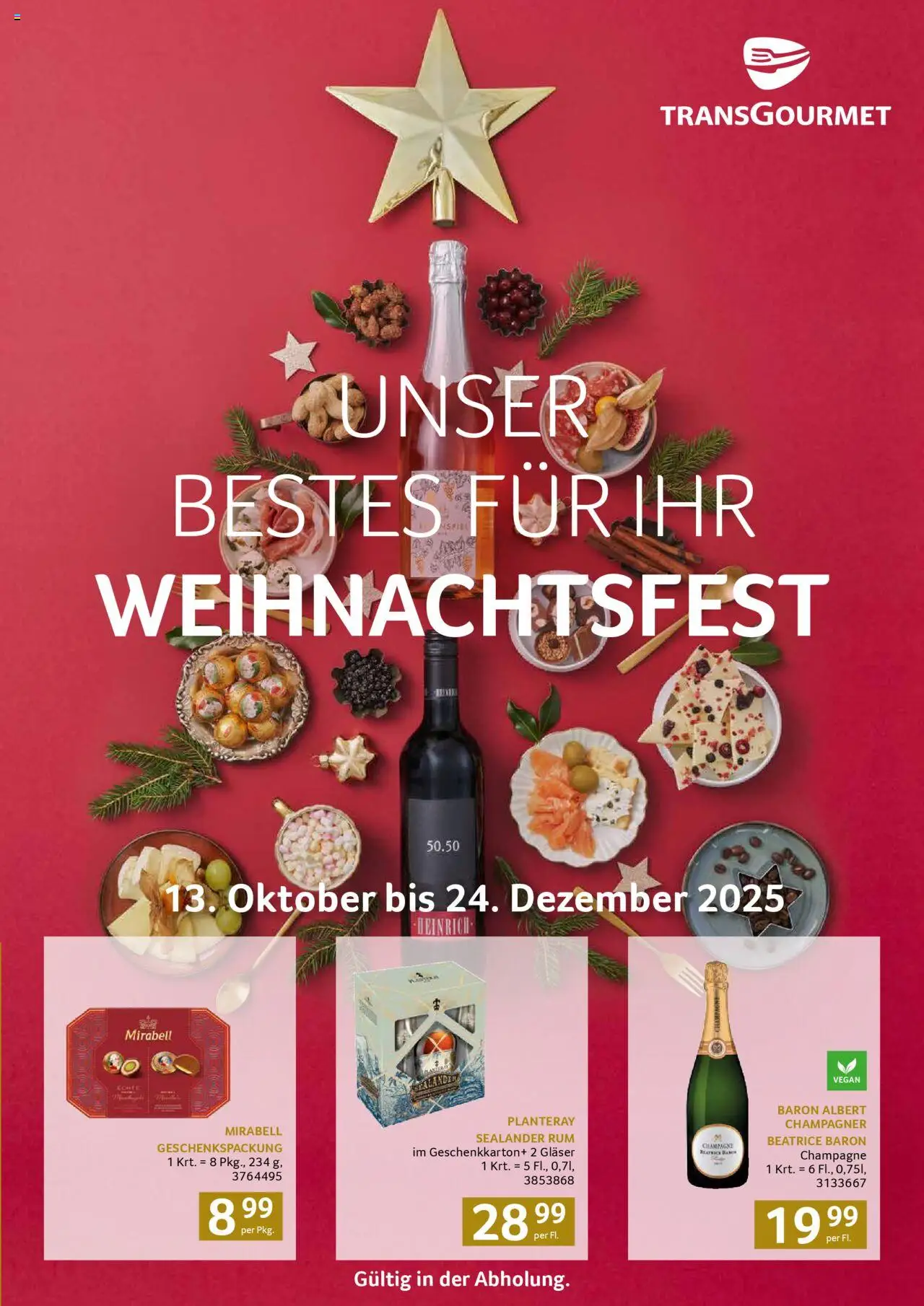 Transgourmet Weihnachtskatalog 2025 - Seite 1- gültig ab 13.10.2025