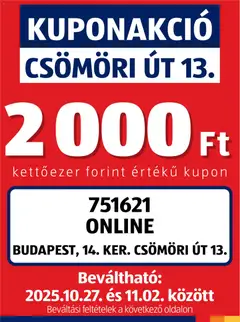 Előnézet Aldi Kupón Akció | Budapest érvényes 2025.10.27.-tól
