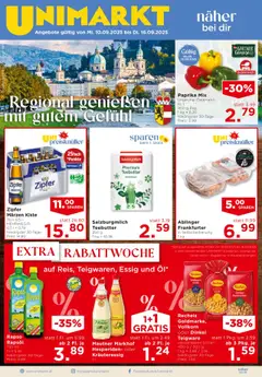 Vorschau Unimarkt Salzburg gültig ab 10.09.2025