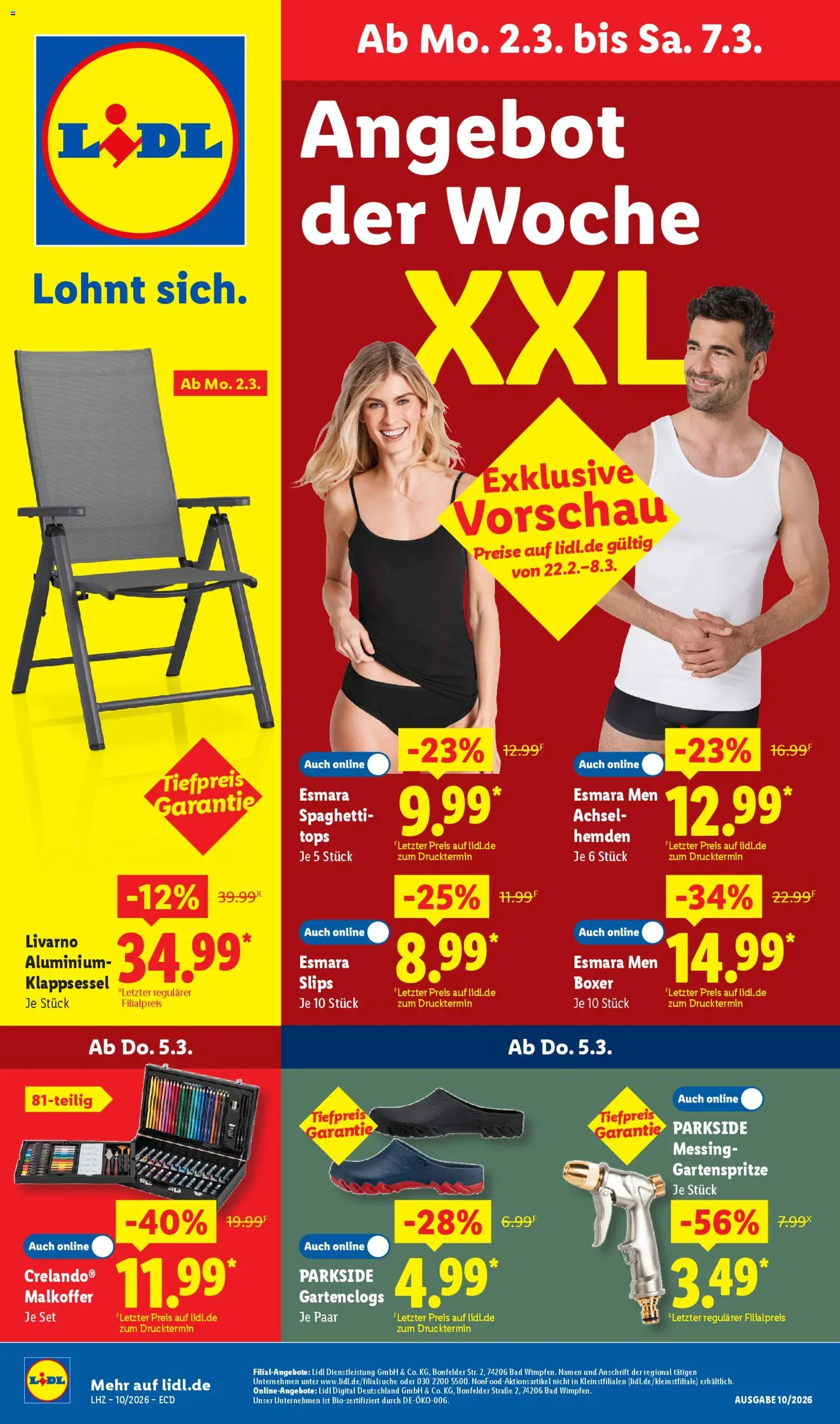 Lidl - Prospekt - Seite 1 - gültig ab 02.03.2026